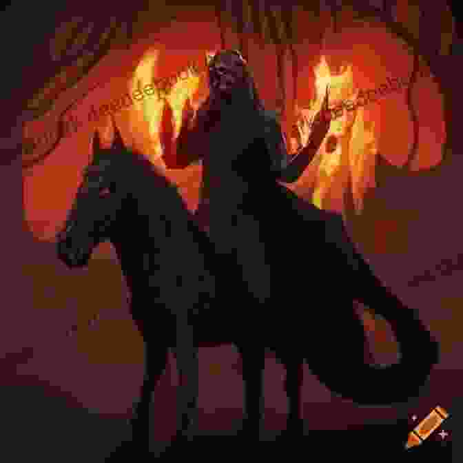 A Chilling Depiction Of The Headless Horseman, A Gigantic Specter With A Missing Head And A Fiery Gaze. The Legend Of Sleepy Hollow: Large Print