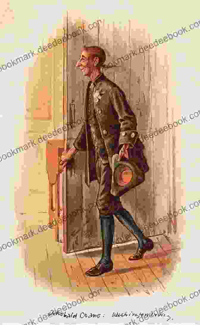 A Depiction Of Ichabod Crane, A Tall And Lanky Schoolmaster With A Cadaverous Countenance And A Large, Peaked Head. The Legend Of Sleepy Hollow: Large Print