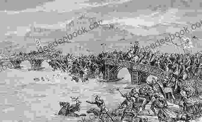 A Depiction Of The Battle Of Stirling Bridge, With Scottish And English Armies Clashing In Fierce Combat Poems Of Scotland Joseph McTaggart