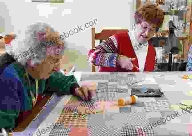 A Group Of Women Quilting Together, Their Faces Filled With Concentration And Joy. Kansas Troubles Quilters Prairie Life: Patchwork Quilts Runners More