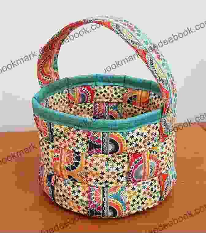 A Practical And Stylish Quilted Fabric Basket With Ample Storage Space And A Decorative Handle Country Style Quilting: 14 Stunning Patchwork Quilts And Gifts