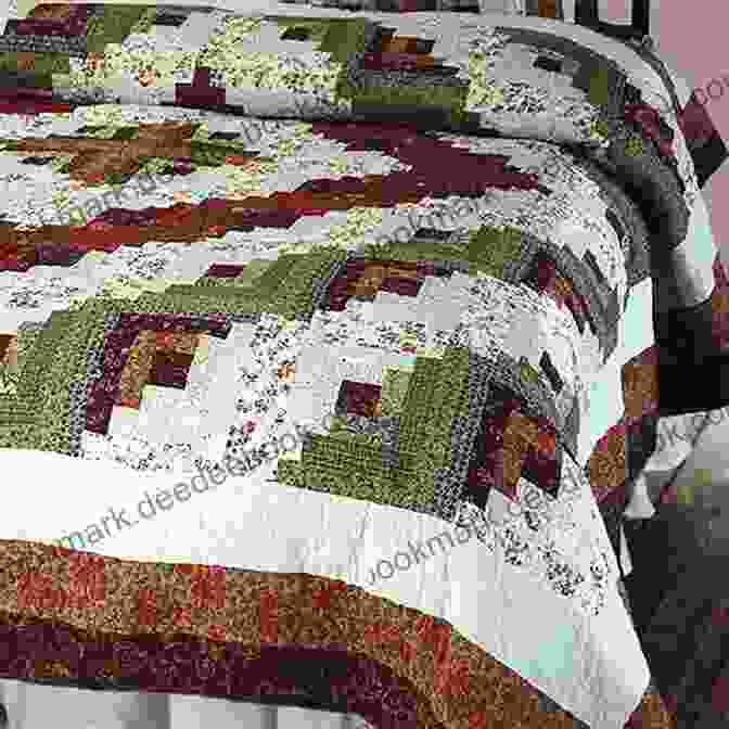 A Traditional Log Cabin Quilt Made With Warm, Earthy Tones Country Style Quilting: 14 Stunning Patchwork Quilts And Gifts