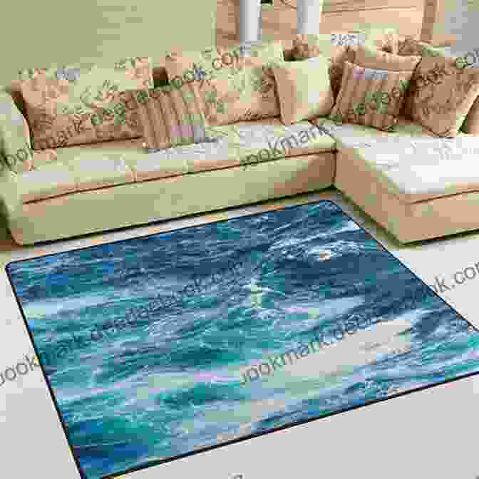 A Vibrant And Dynamic Ocean Wave Floor Rug That Brings The Beach Indoors. Nautical Quilts: 12 Stitched And Quilted Projects Celebrating The Sea