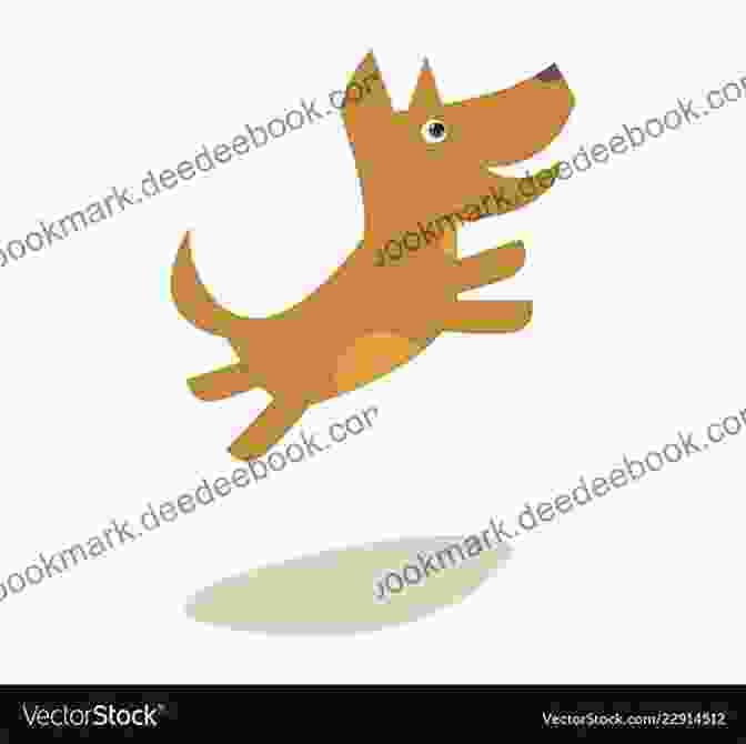 A Whimsical Illustration Of A Playful Dog Leaping Through The Air Good Dogs Bad Poetry (Volume 1)