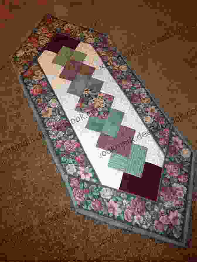 An Elegant Quilted Table Runner With Intricate Quilting And A Sophisticated Border Country Style Quilting: 14 Stunning Patchwork Quilts And Gifts