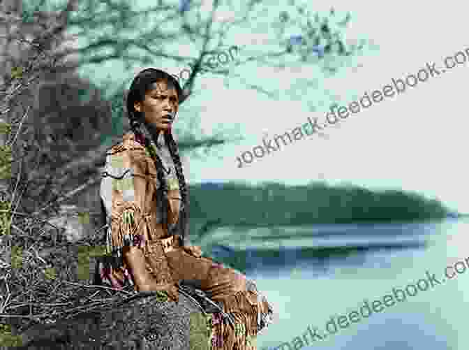 An Ojibwe Woman Sits By A Campfire, Surrounded By Wolves. The Wolf S Trail: An Ojibwe Story Told By Wolves