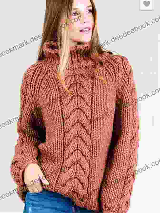 Chunky Cable Knit Sweater In Earthy Tones, Exuding Warmth And Comfort. Sock Yarn Accessories: 20 Knitted Designs With Style And Savvy