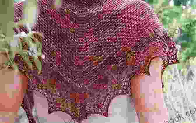 Cider Shawl Arectangular Shawl Knit With Sock Yarn In A Warm, Autumnal Colorway. The Shawl Features A Simple, Garter Stitch Texture And A Pretty Lace Border. Sock Yarn Shawls: 15 Lacy Knitted Shawl Patterns