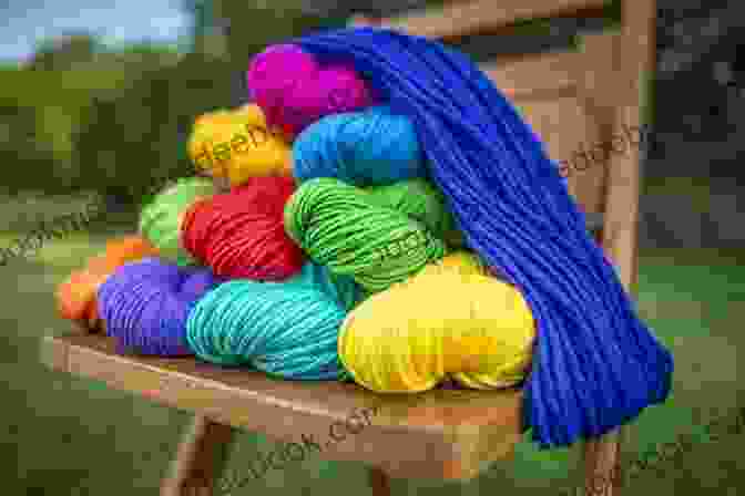 Colorful Bundle Dyed Yarn With Bright And Bold Hues Prepared To Dye: Dyeing Techniques For Fiber Artists