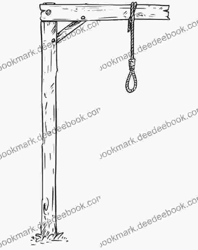 Illustration Of H.H. Holmes Standing On A Gallows With A Noose Around His Neck Nevermore Harold Schechter