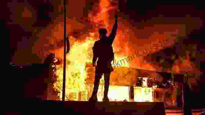 Juan, A Nationalist Soldier In The Fires Of Salobrena, Standing In Front Of A Burning Building The Fires Of Salobrena Jefferson Bonar