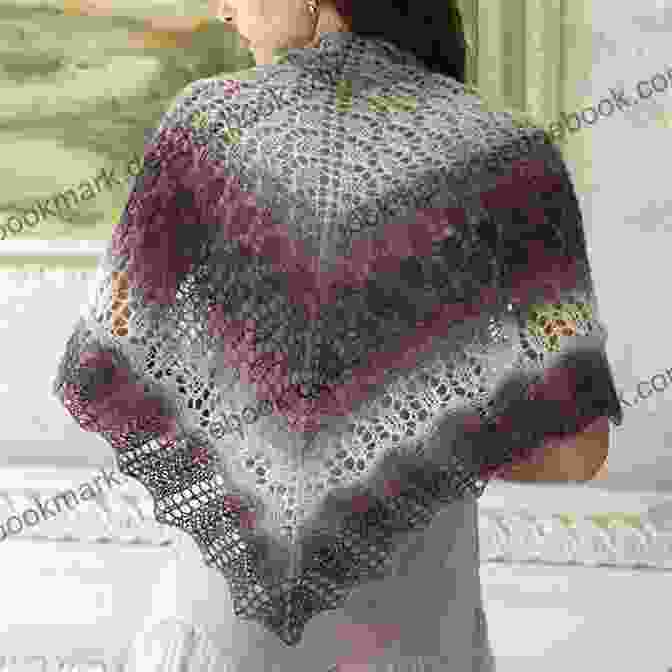 Nightingale Shawl A Lacy, Triangular Shawl Knit With Sock Yarn. The Shawl Features A Delicate Eyelet Pattern And A Pretty Picot Border. Sock Yarn Shawls: 15 Lacy Knitted Shawl Patterns