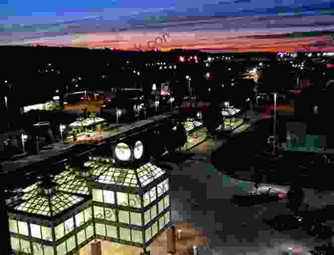 Nighttime View Of Auburn Station, Showcasing Its Illuminated Facade Auburn Station Lee Bacon