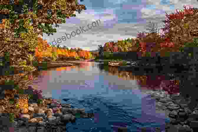 Panoramic View Of A Picturesque New England Landscape With Rolling Hills, Colorful Foliage, And A Meandering River The Rough Guide To New England (Rough Guide To )