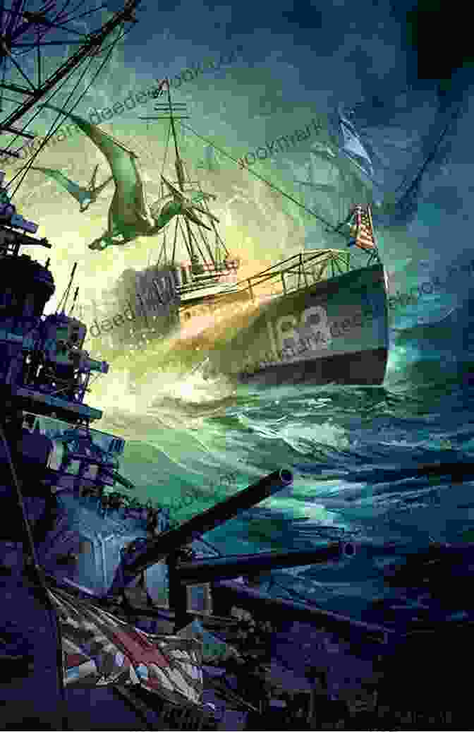 Pass Of Fire: Destroyermen Book 14 Cover Art Featuring A Destroyer Sailing Alongside A Galleon Pass Of Fire (Destroyermen 14)