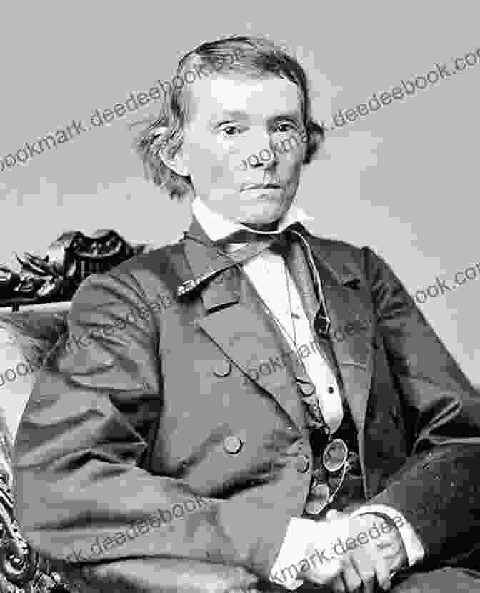 Portrait Of Alexander Stephens, Confederate Vice President, In A Black Suit And White Shirt With A Serious Expression. RECOLLECTIONS OF ALEXANDER H STEPHENS:: His Diary Kept When A Prisoner At Fort Warren Boston Harbour 1865 Annotated And Illustrated