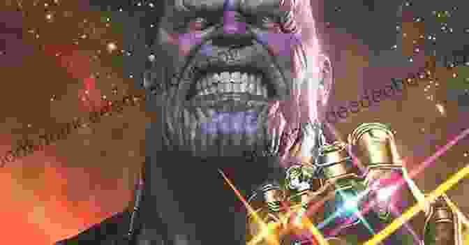 Thanos, The Imposing Villain From Marvel's Infinity Saga, Poised With The Infinity Gauntlet. The Threat Of Thanos (Marvel Avengers) (Little Golden Book)