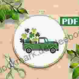 St Patricks truck cross stitch Pattern PDF